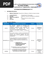 N°1 Semana Actividad de Aprendizaje Programacion Concurrente