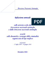 ANNUAL REPORT OF THE DNA (National Anti-Mafia Directorate)