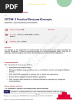 This Study Resource Was: ISYS3412 Practical Database Concepts