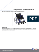 Silla de Ruedas Plegable de Acero Apolo 3