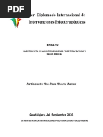 La Entrevista en Las Intervenciones Psicoterapeuticas y Salud Mental