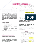 Procesal Penal. Procedimientos Especiales.