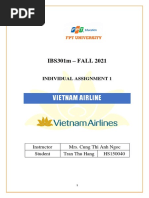 Vietnam Airline: IBS301m - FALL 2021