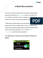 Bank Reconciliation Statement Class 11 Notes