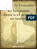 El Hermano Juan o El Mundo Es Teatro-Unamuno Miguel