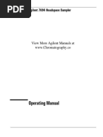 Agilent 7694 Agilent Headspace Manual