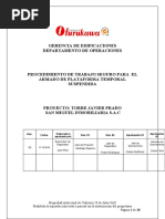 04 Procedimiento de Trabajo Seguro Armado de Plataforma Suspendida