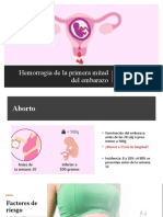 Hemorragia de La Primera Mitad Del Embarazo