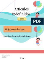 Artículos Indefinidos Parte 1