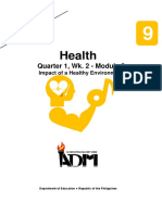 Health9 q1 Mod2 Impact of A Healthy Environment v3 PDF