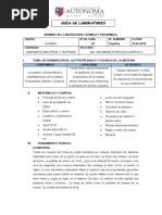 Práctica de Laboratorio N°3 PROPIEDADES Y ESTADOS DE LA MATERIA