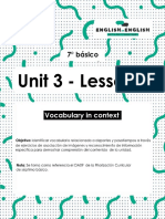 7° Básico - Unit 3 - Lesson 1