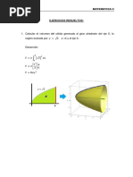 Ejercicios Resueltos - Volumen - Disco - Anillo