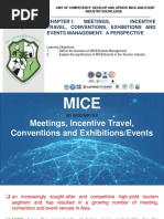 Week 2 - Develop and Update Mice and Event Industry Knowledge