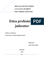 Etica Profesiei de Judecator