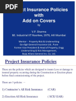 Project Insurance Policies CAR EAR 8th July