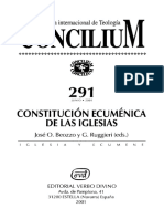 Constitución Ecuménica de Las Iglesias, Varios Autores. Concilium, 2001