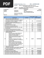 Presupuesto Mantenimiento A Equipos Res Guariare Plaza