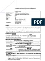 Silabo Diseño Vii - Intervencion Urbana y Diseño Arquitectonico-Aprobado