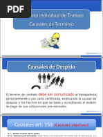 Presentación Contrato de Trabajo - Causales de Termino