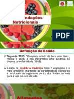 Aula 2 - Recomendações Nutricionais