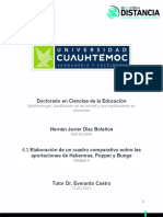 4.1 Elaboración de Un Cuadro Comparativo Sobre Las Aportaciones de Habermas, Popper y Bunge