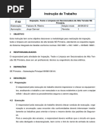 IT 02 - Inspeçao, Teste e Limpeza em Seccionadora de at