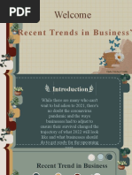 Recent Trends in Business