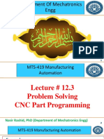 Lec # 12.3 Problem Solving CNC Part Programing (Week#12)