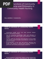 Roles Functions of Community Health Nurse