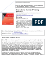 International Journal of Training Research