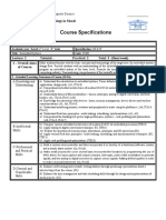 Course Specifications: and Management Technology in Maadi