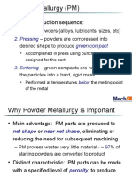 Powder Metallurgy (PM) : Usual PM Production Sequence