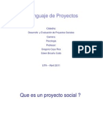 Clase Lenguaje de Proyectos