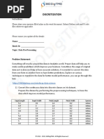 Discretization Problem Statement