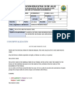 Guia Decimo # 7 Passive Voice