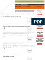 CAT 2020 Question Paper Slot 1 - CAT Quants