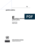 El Gobierno Electronico en La Gestion Publica