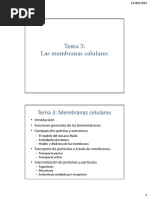 Tema 3 - Biomembranas