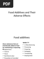 Food Additives and Their Adverse Effects