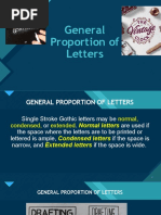 General Proportion of Letters