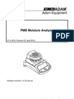 Adam PMB53 Moisture Analyzer User Manual