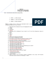 Marcom Prelim Exam / Cat 2 and 3 1 Semester / Ay 2020-2021: Write The Morse Code and The Meaning of Flag