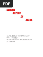 Climate Report of Patna