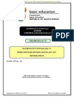 Mathematics P2 Feb-March 2017 Memo Afr & Eng