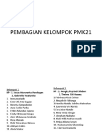 Pembagian Kelompok PMK21