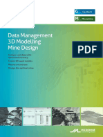 Data Management 3D Modelling Mine Design