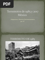 Terremotos de 1985 y 2017 México