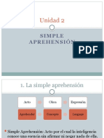 UNIDAD 2 La Simple Aprehensión Parte 1