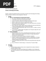 STS Outline For History of Modern Science Magpantay Rangelie G